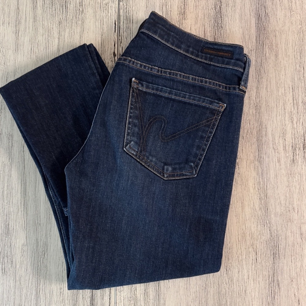 Citizens of Humanity Avedon Low Rise Skinny‎ Leg Jeans Dark Wash Blue 1300-372
